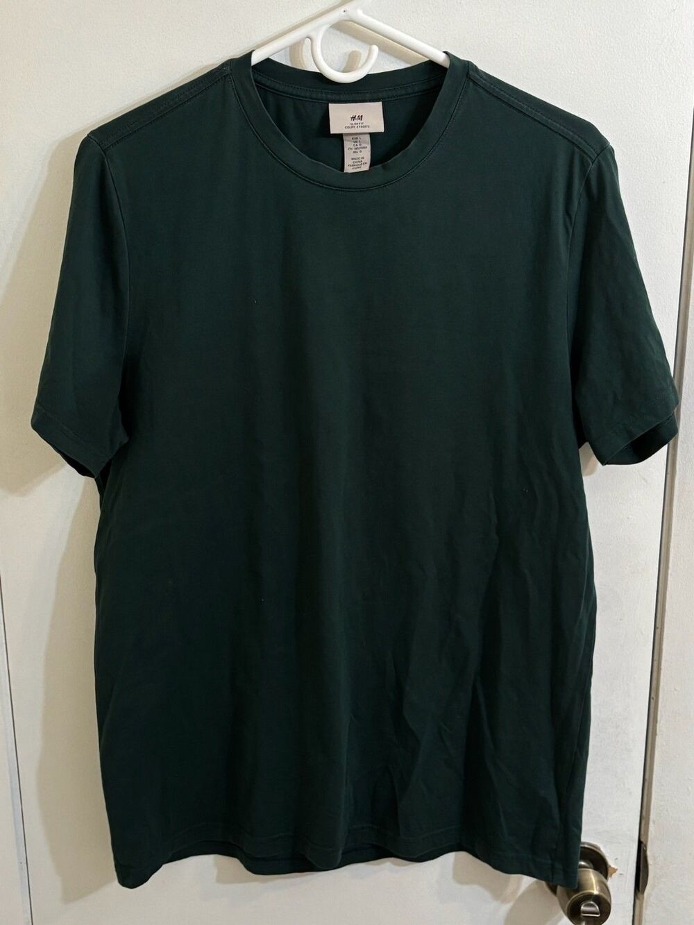 Men's H&M Slim Fit T-Shirts L Green & Navy - Picture 2 of 7
